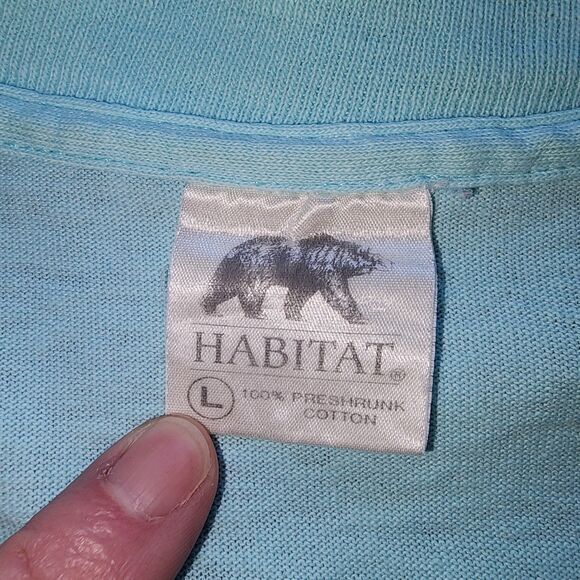 Vintage 90's Black Hills Native American Light Blue Single Stitch T-Shirt Size L - Picture 8 of 9